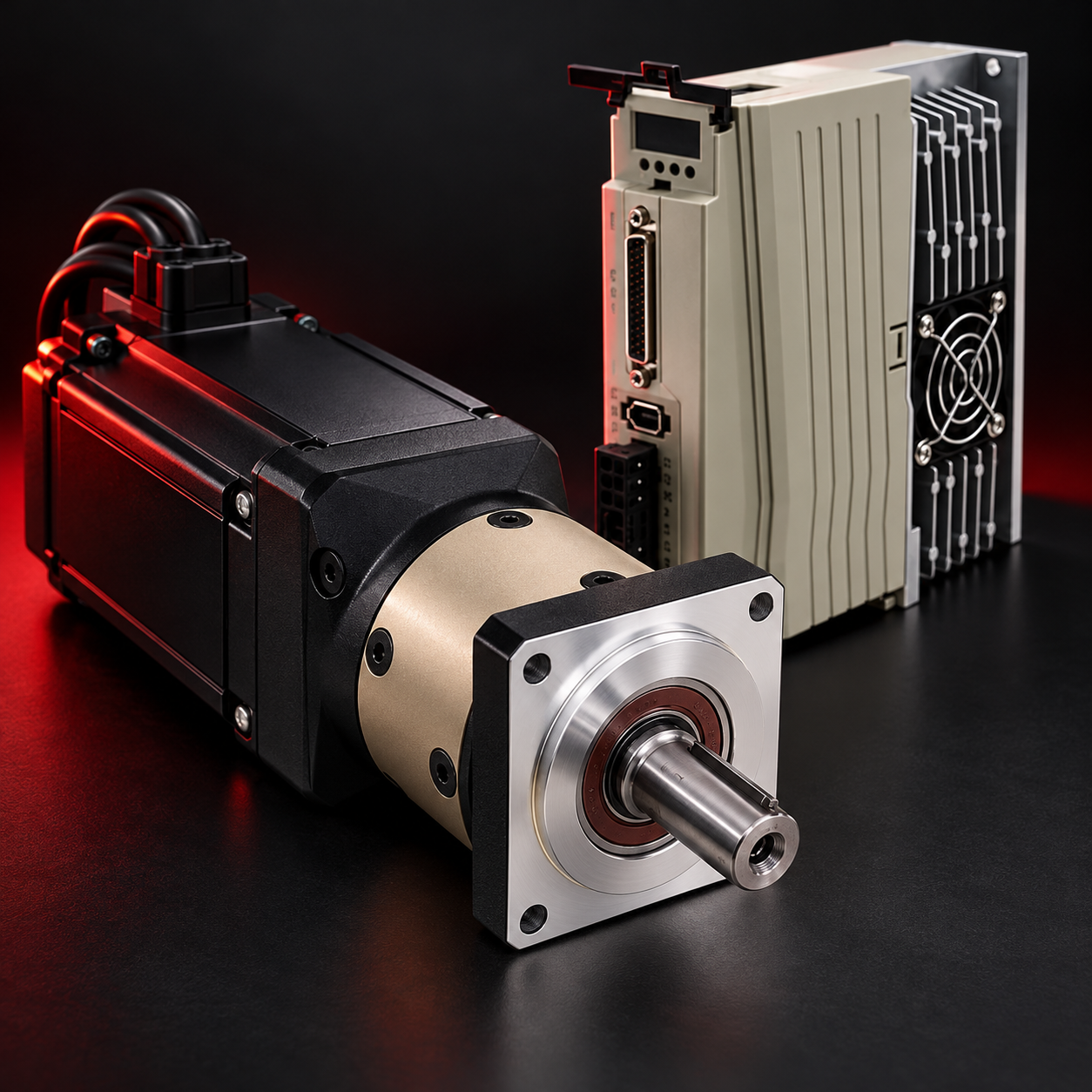 Servomotor de 1000 watts com redutor planetário 1 para 10